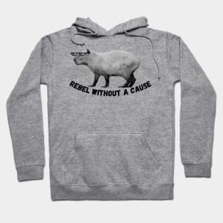 Capybara Rebel Without a Cause Hoodie